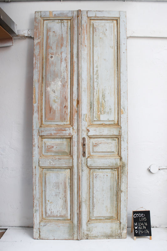 VINTAGE DBL FRENCH DOOR L015