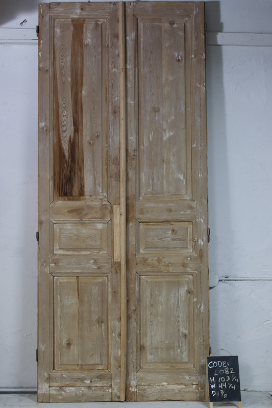 VINTAGE DBL FRENCH  DOOR L082