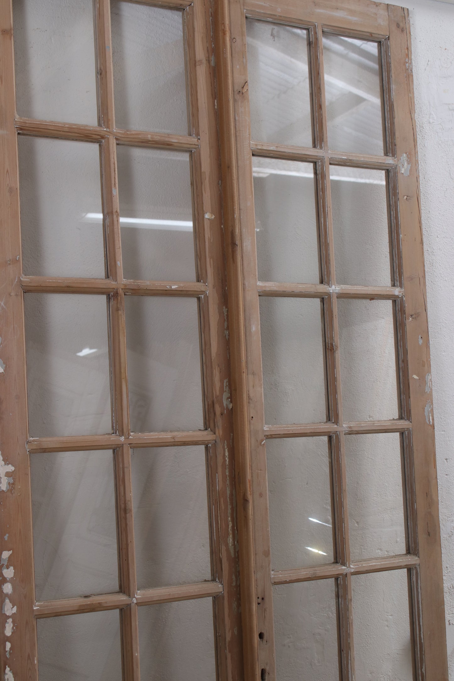 VINTAGE DBL FRENCH  GLASS DOOR L091