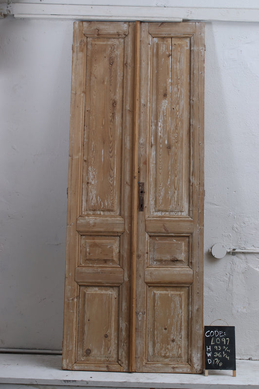 VINTAGE DBL FRENCH  DOOR L097