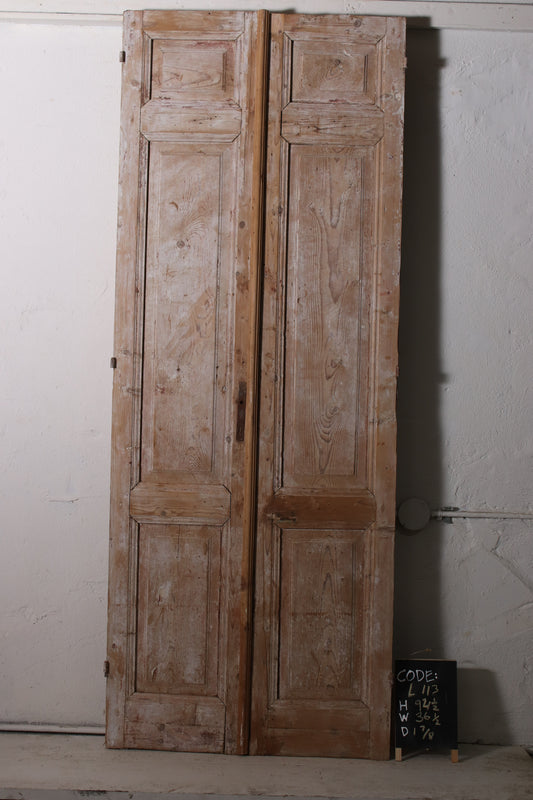 VINTAGE DBL FRENCH  DOOR L113