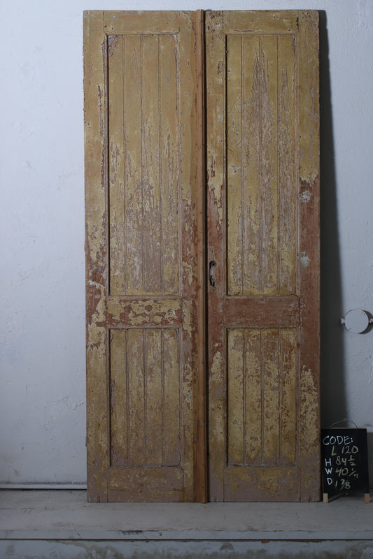 VINTAGE DBL FRENCH  DOOR L120