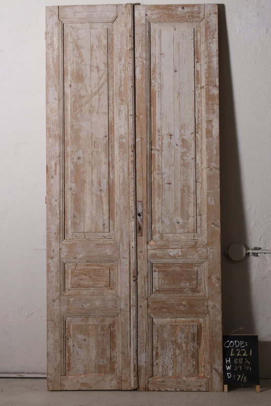 VINTAGE DBL FRENCH  DOOR L221