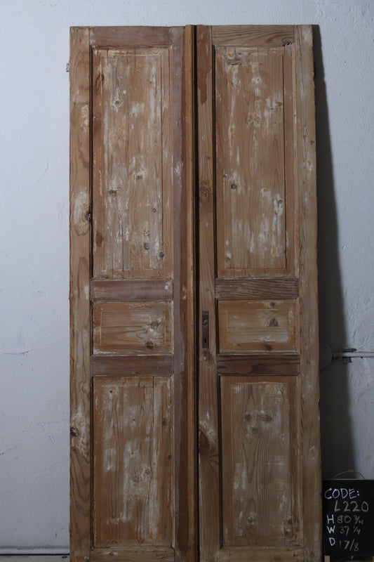 VINTAGE DBL FRENCH  DOOR L220