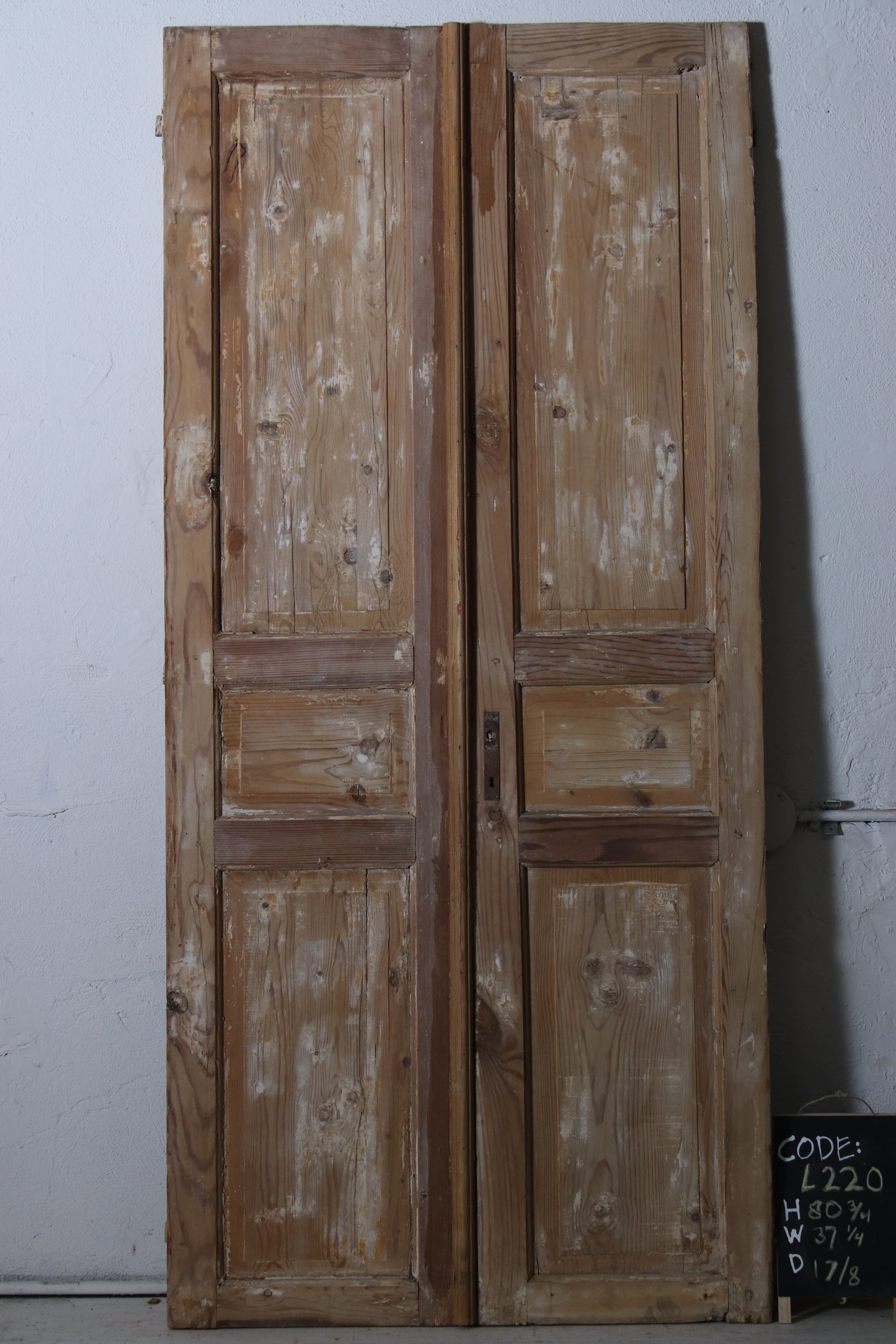 VINTAGE DBL FRENCH  DOOR L220