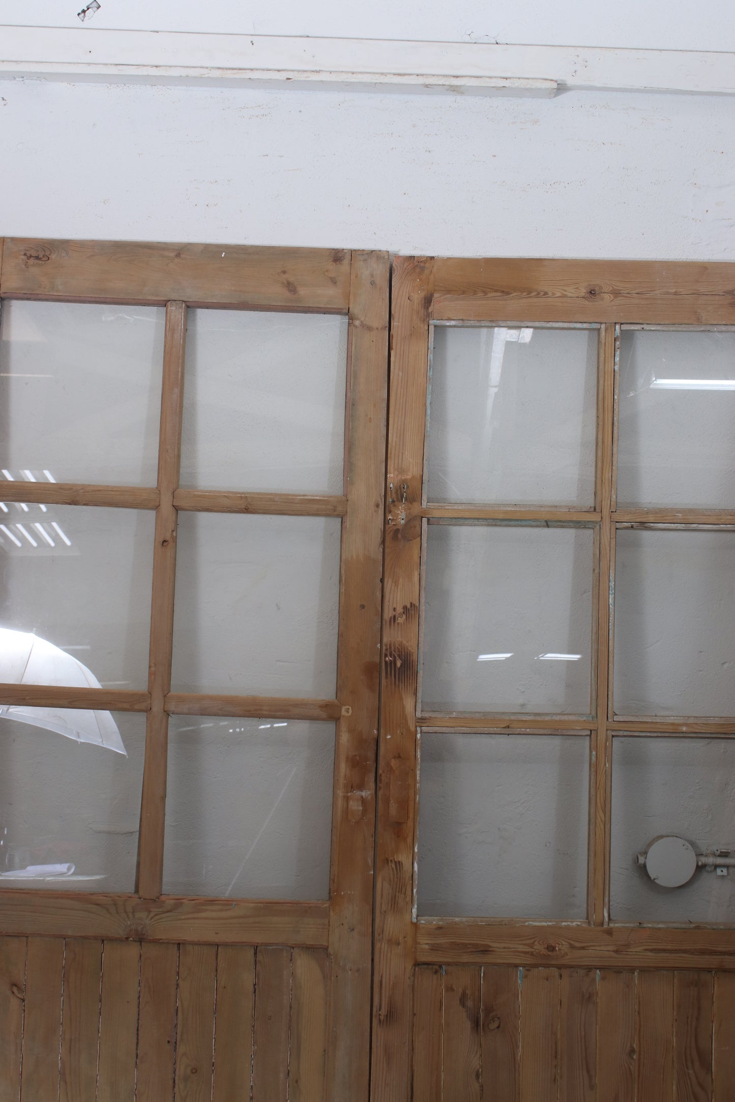 VINTAGE DBL FRENCH  GLASS DOOR L164