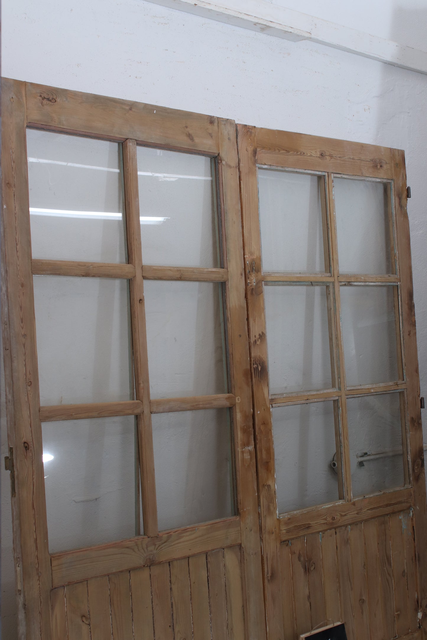 VINTAGE DBL FRENCH  GLASS DOOR L164