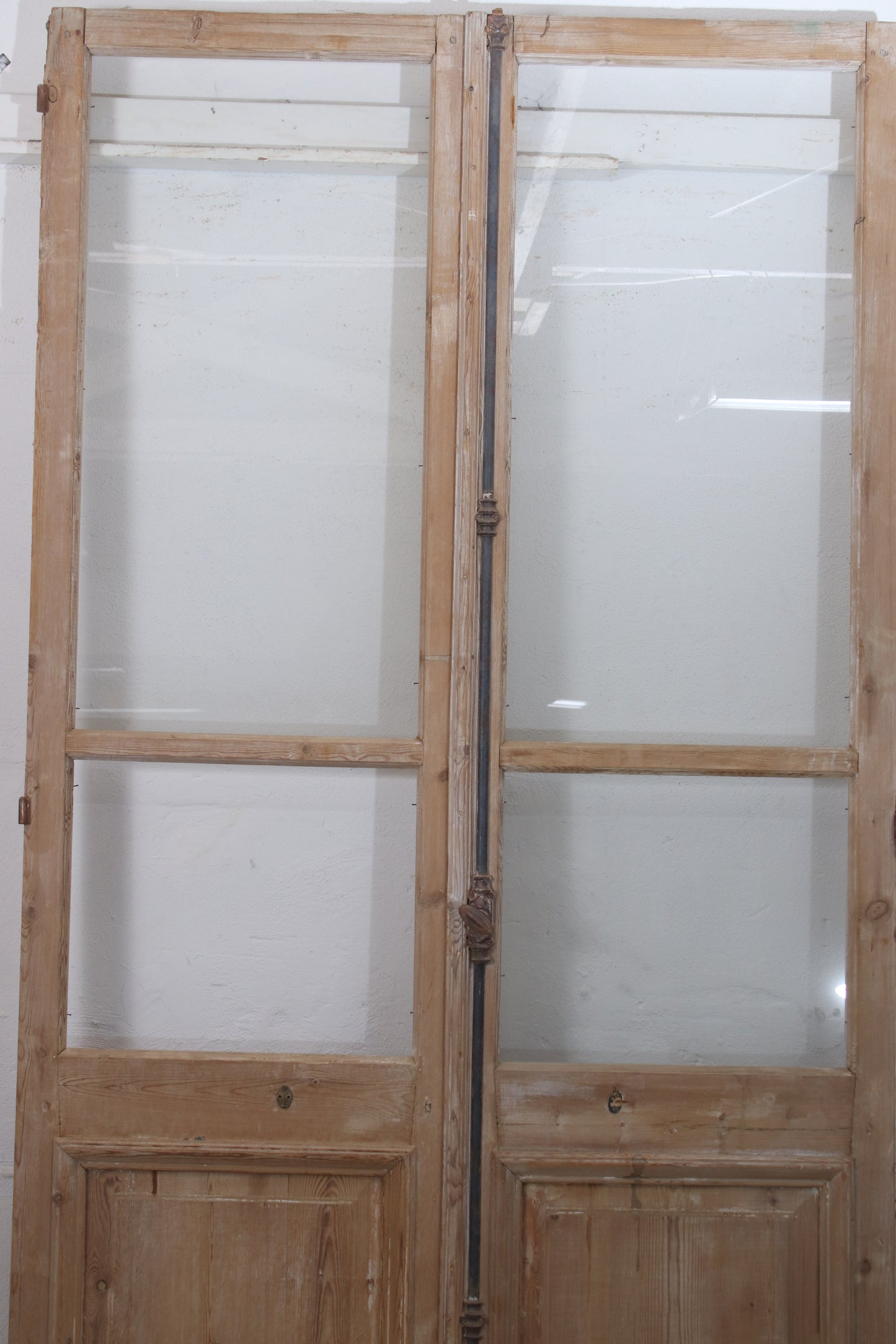 VINTAGE DBL FRENCH GLASS DOOR L204.5