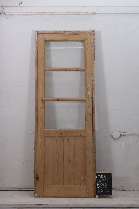 VINTAGE SINGLE GLASS DOOR L232