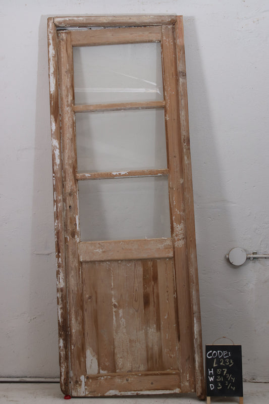 VINTAGE SINGLE GLASS DOOR L233