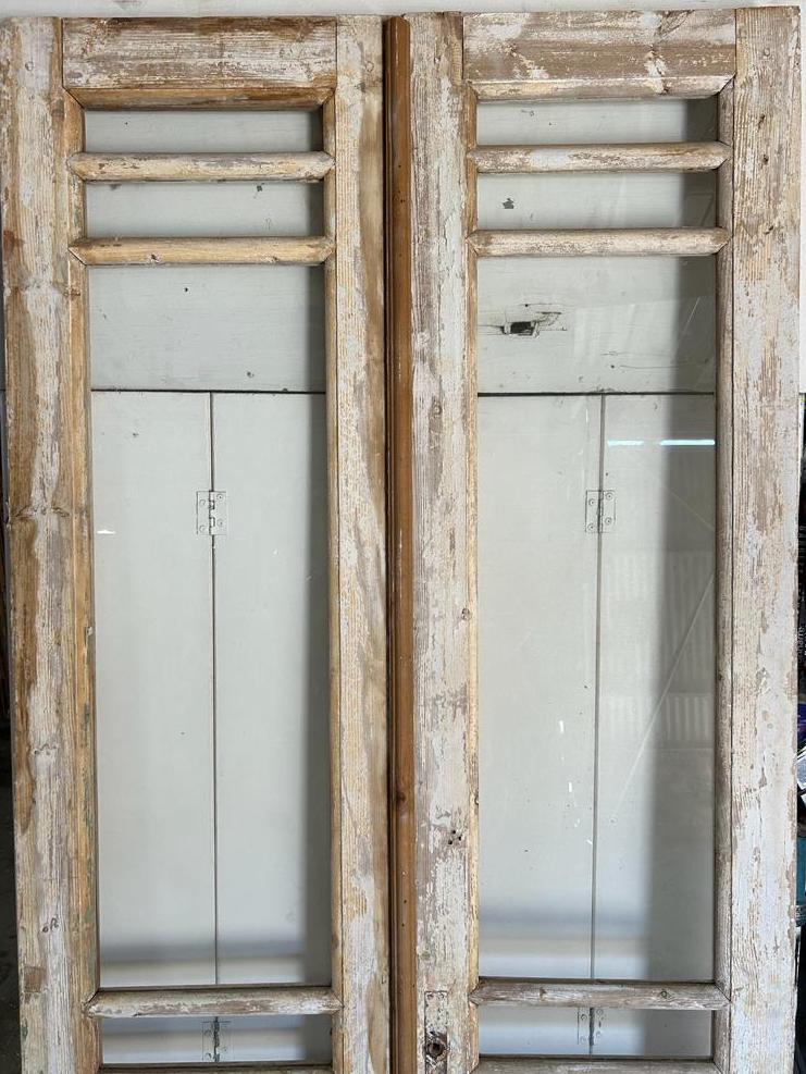 VINTAGE DBL FRENCH  GLASS DOOR L213