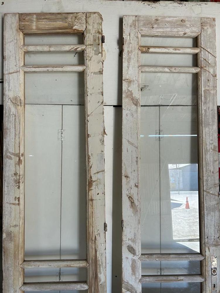 VINTAGE DBL FRENCH  GLASS DOOR L213