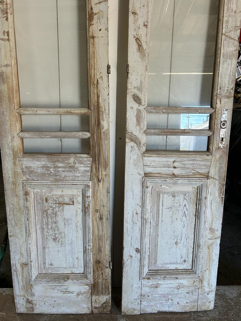 VINTAGE DBL FRENCH  GLASS DOOR L213