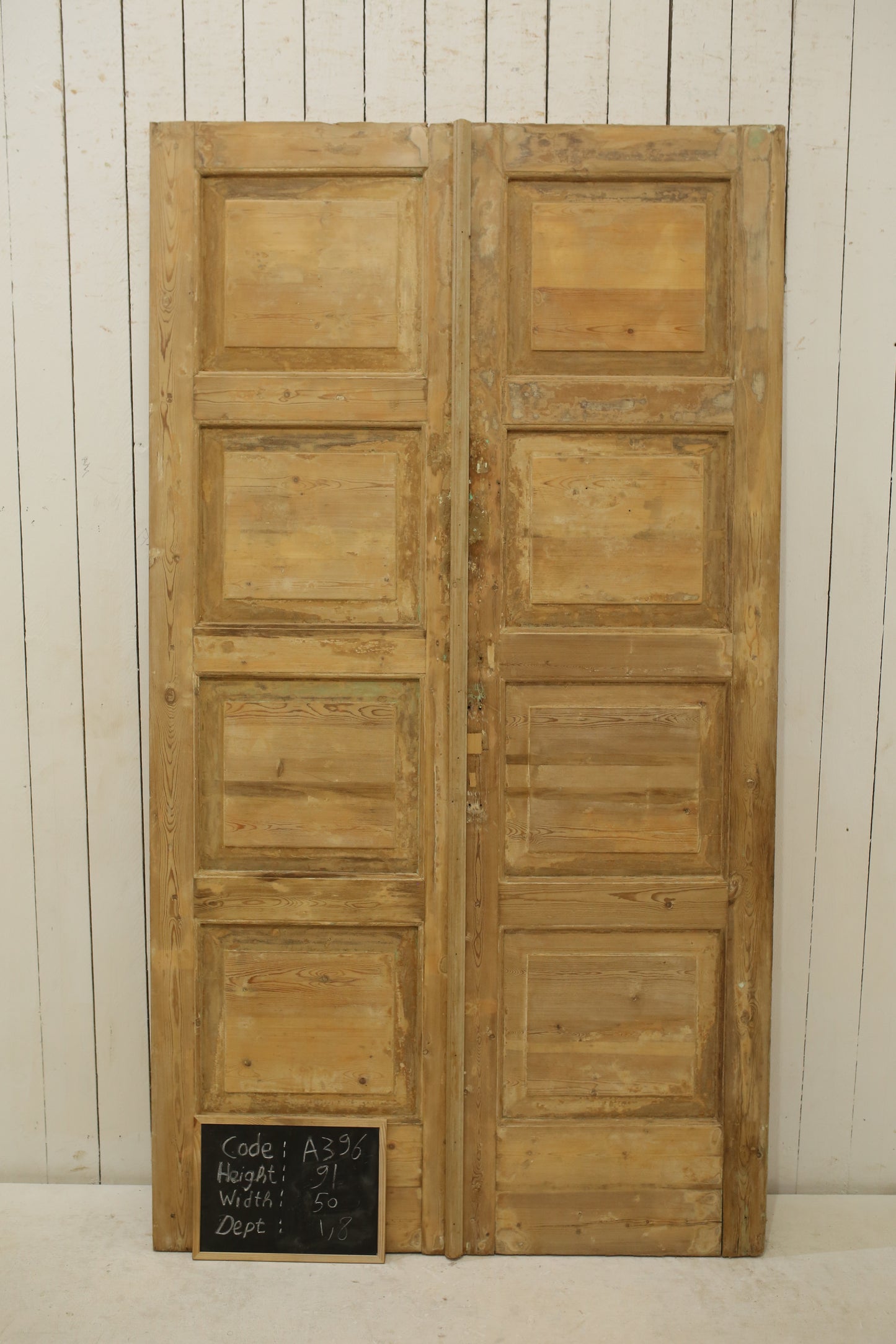 VINTAGE DBL FRENCH DOOR A396