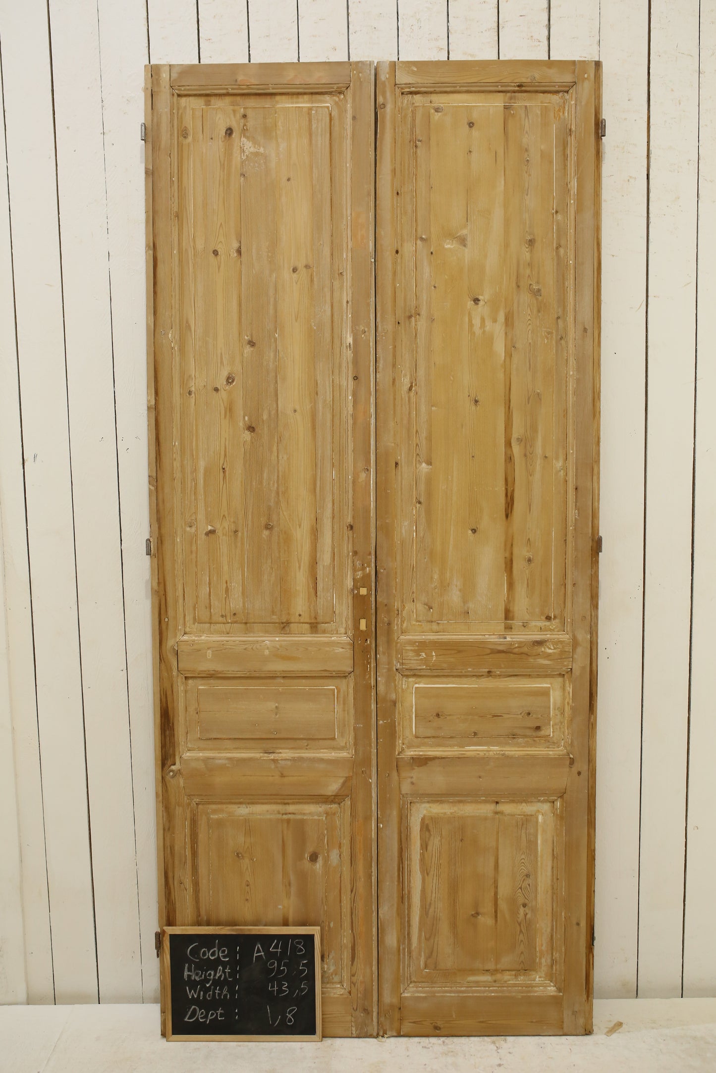 VINTAGE DBL FRENCH DOOR A418