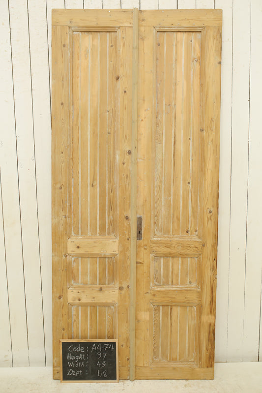 VINTAGE DBL FRENCH DOOR A474