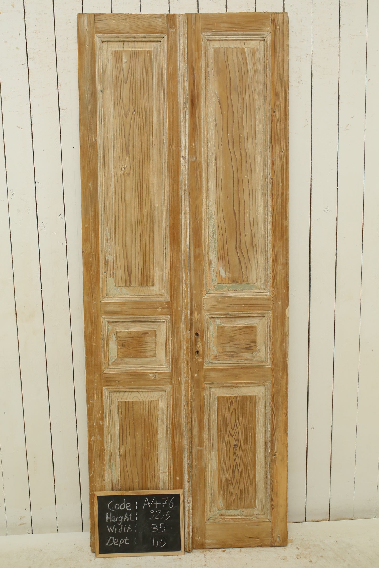 VINTAGE DBL FRENCH DOOR A476