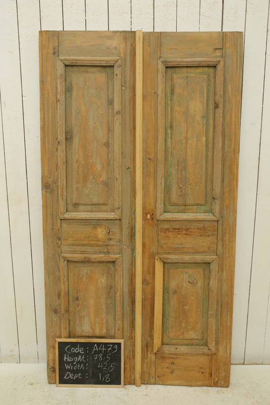 VINTAGE DBL FRENCH DOOR A479