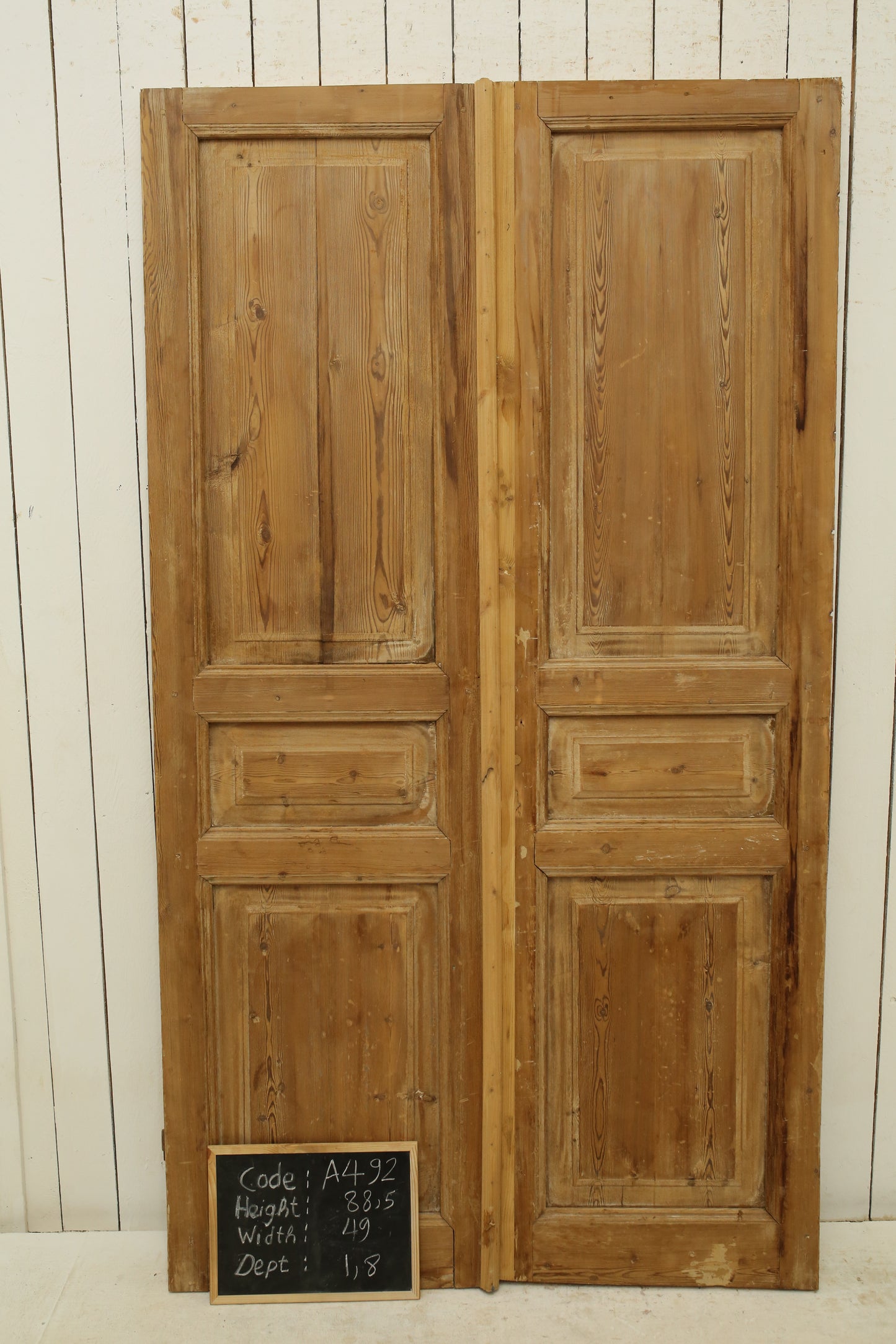 VINTAGE DBL FRENCH DOOR A492