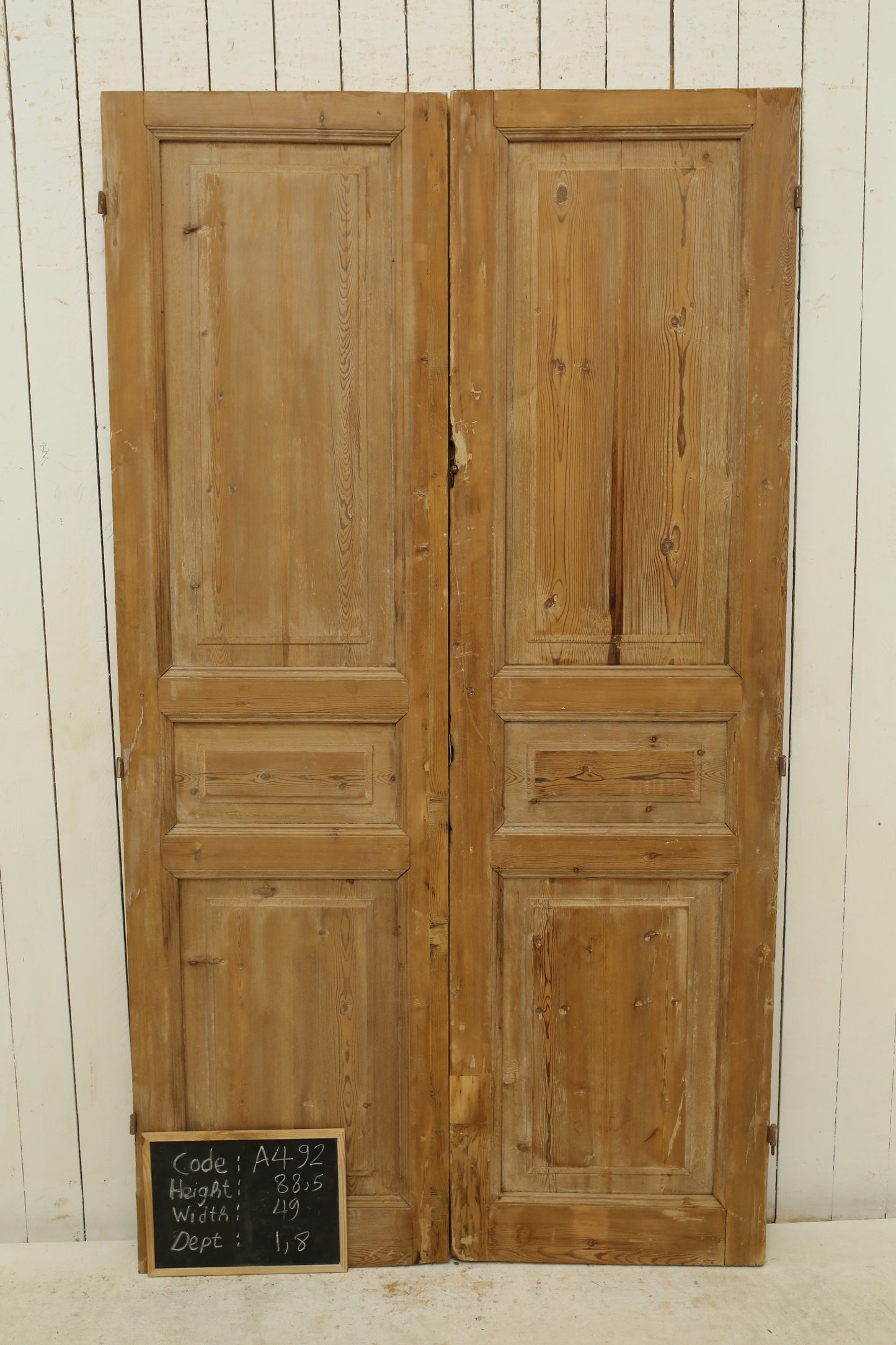 VINTAGE DBL FRENCH DOOR A492