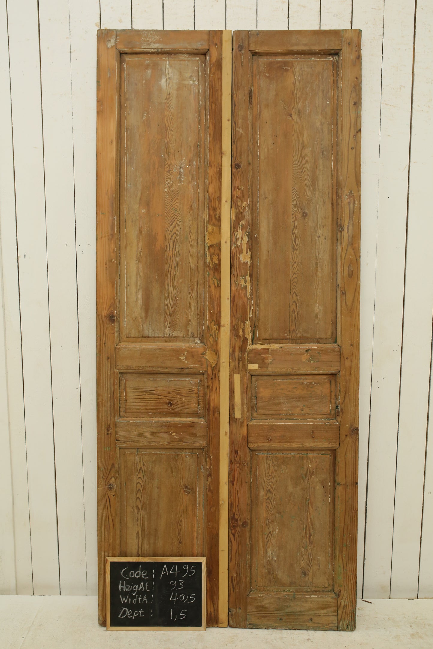 VINTAGE DBL FRENCH DOOR A495