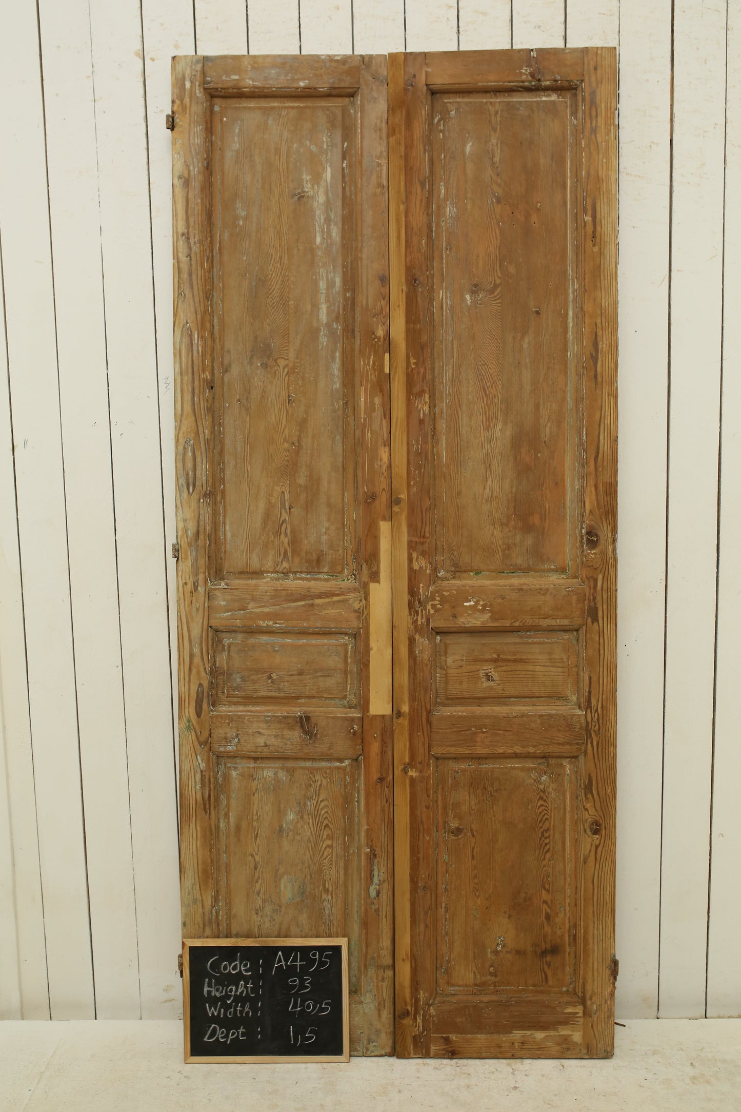 VINTAGE DBL FRENCH DOOR A495