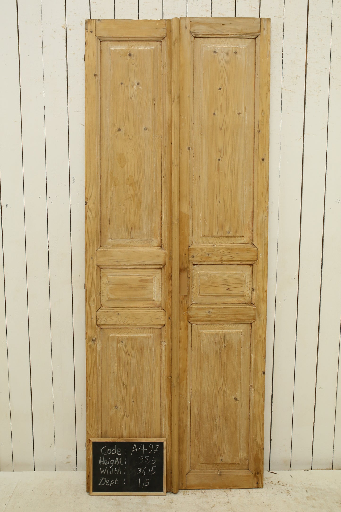 VINTAGE DBL FRENCH DOOR A497