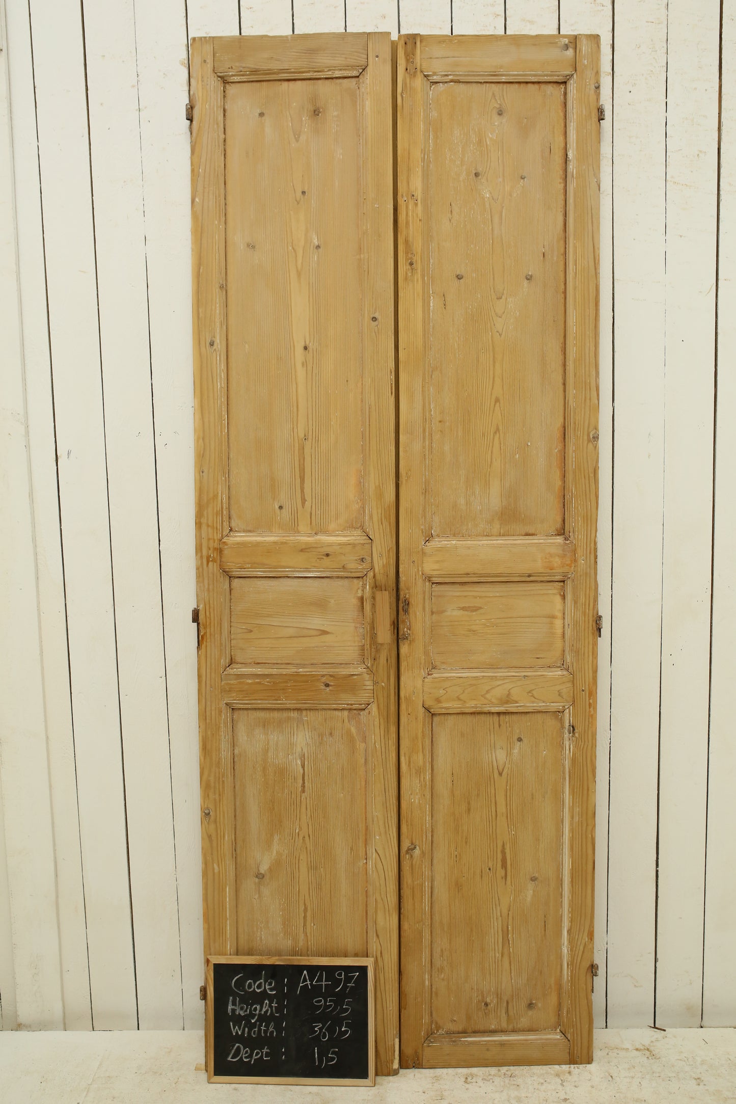 VINTAGE DBL FRENCH DOOR A497