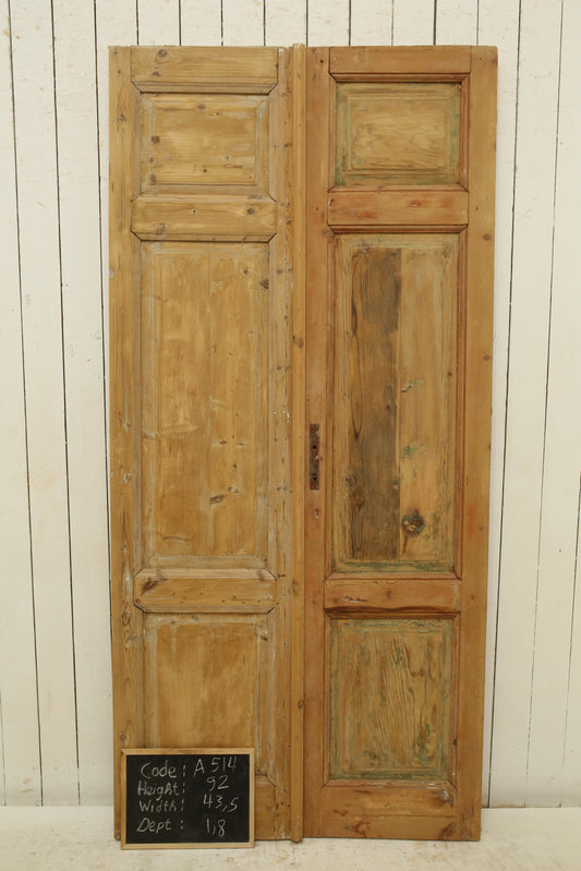 VINTAGE DBL FRENCH DOOR A514