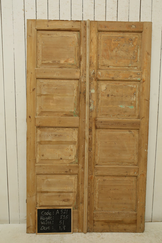 VINTAGE DBL FRENCH DOOR A521