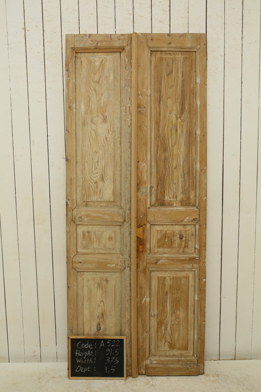 VINTAGE DBL FRENCH DOOR A522