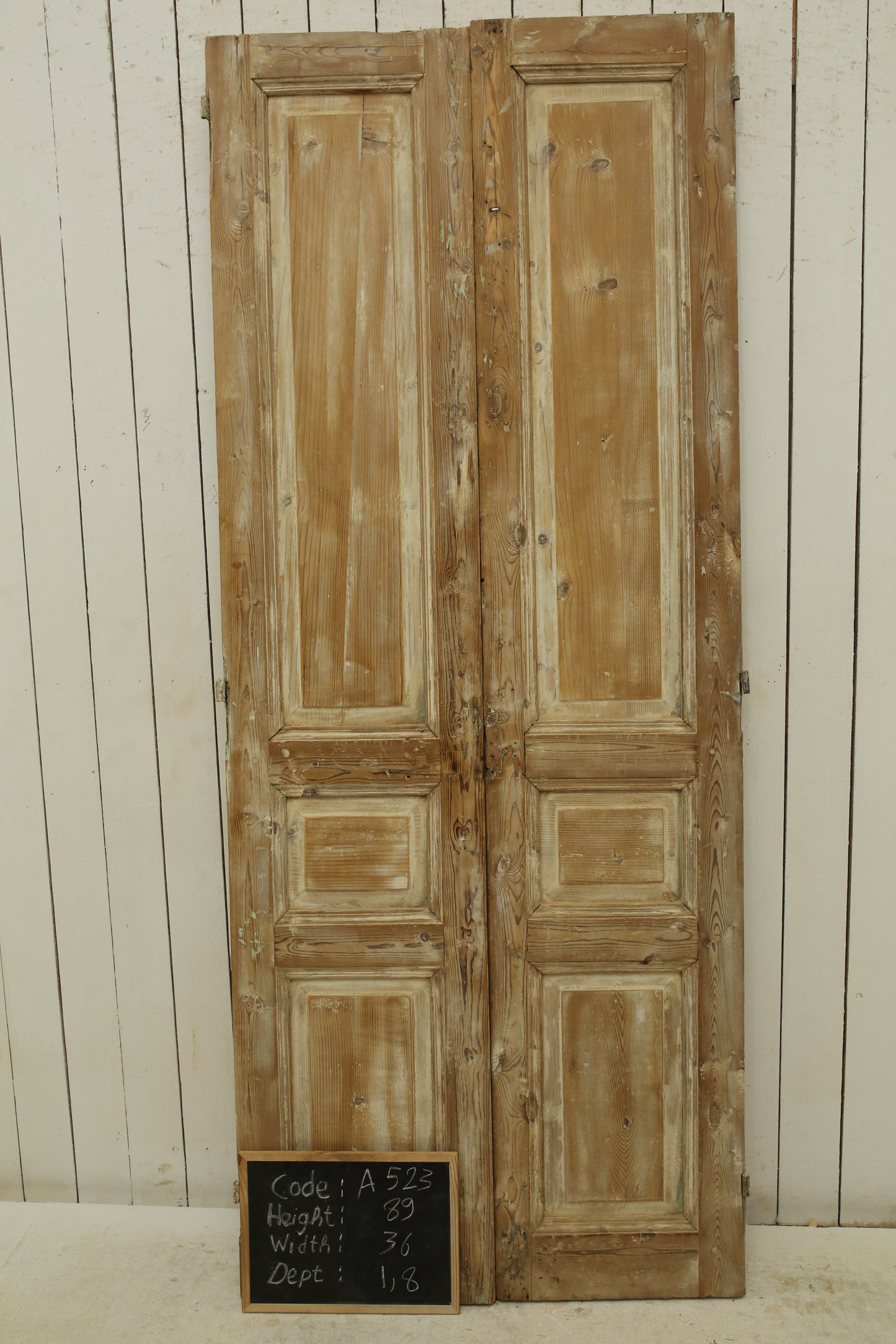 VINTAGE DBL FRENCH DOOR A523