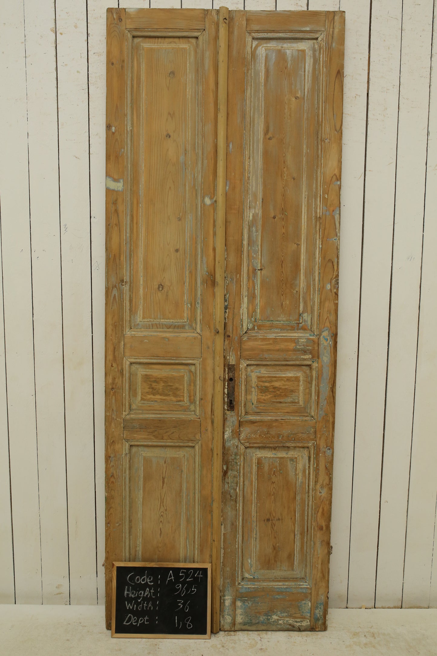 VINTAGE DBL FRENCH DOOR A524