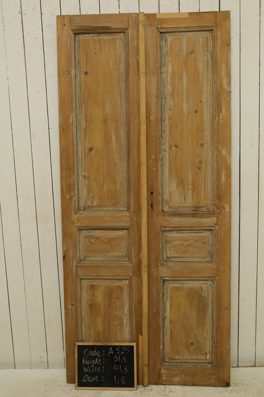 VINTAGE DBL FRENCH DOOR A525