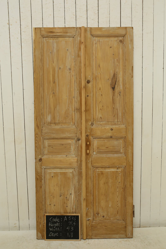 VINTAGE DBL FRENCH DOOR A536