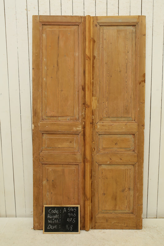 VINTAGE DBL FRENCH DOOR A545