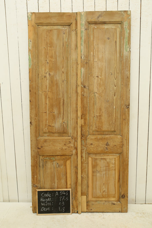 VINTAGE DBL FRENCH DOOR A546