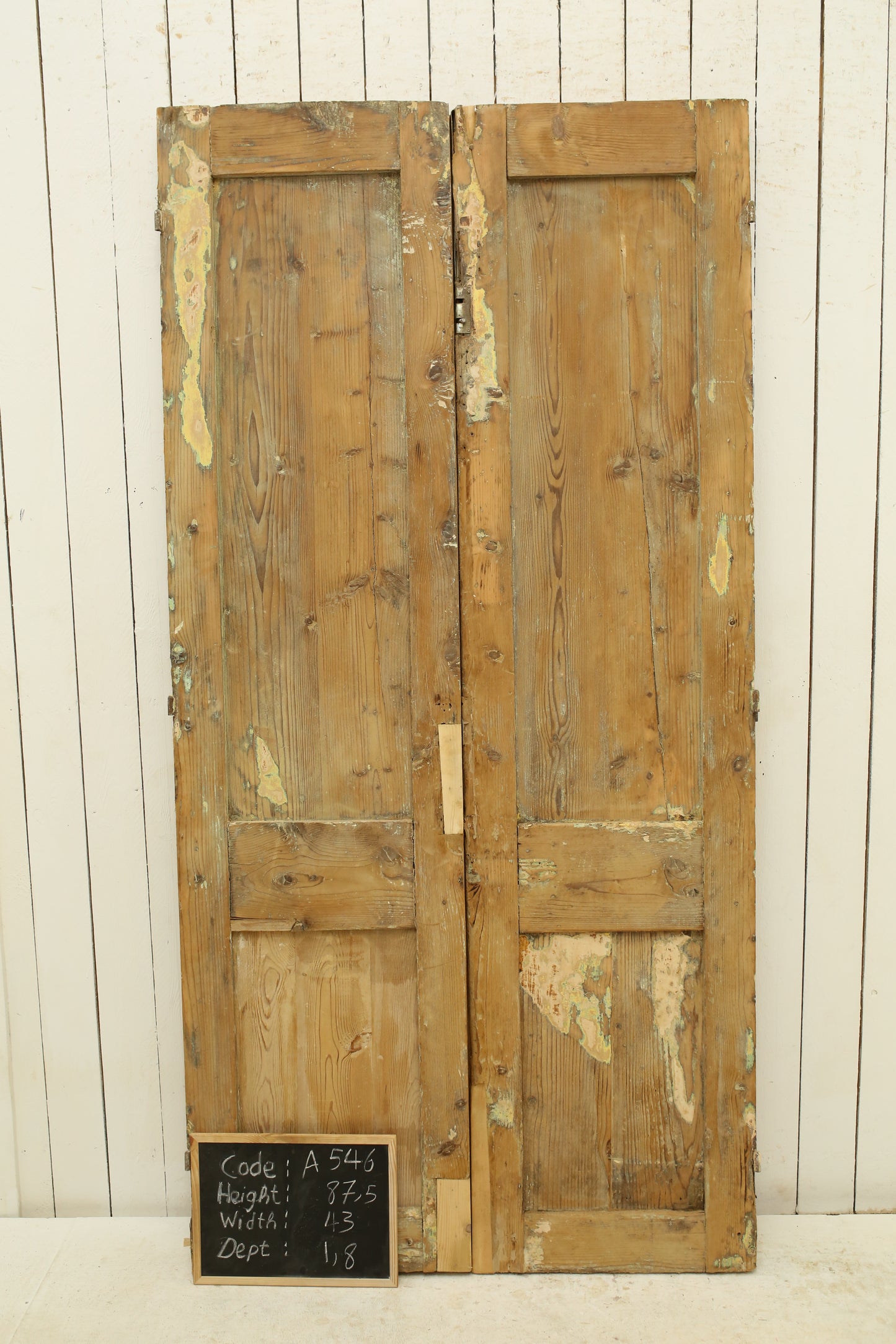 VINTAGE DBL FRENCH DOOR A546