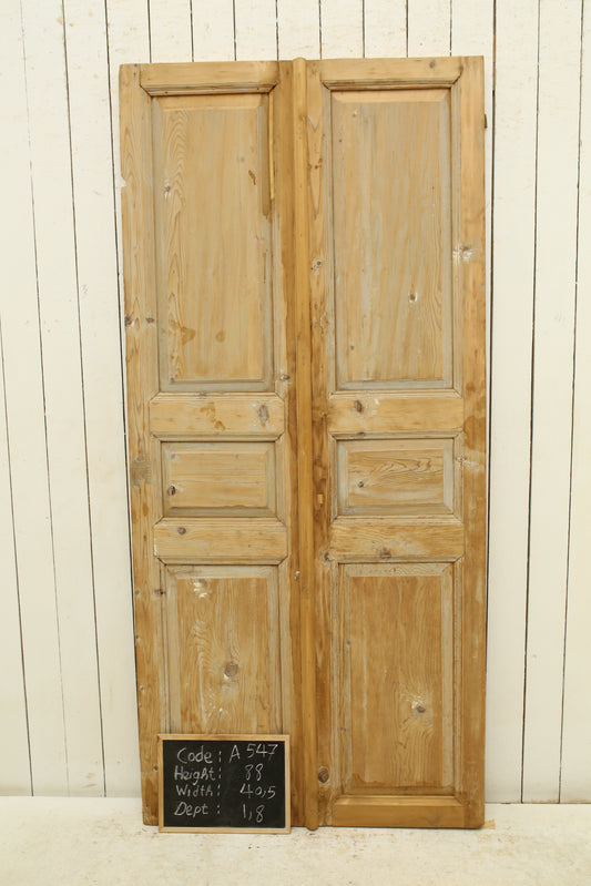 VINTAGE DBL FRENCH DOOR A547