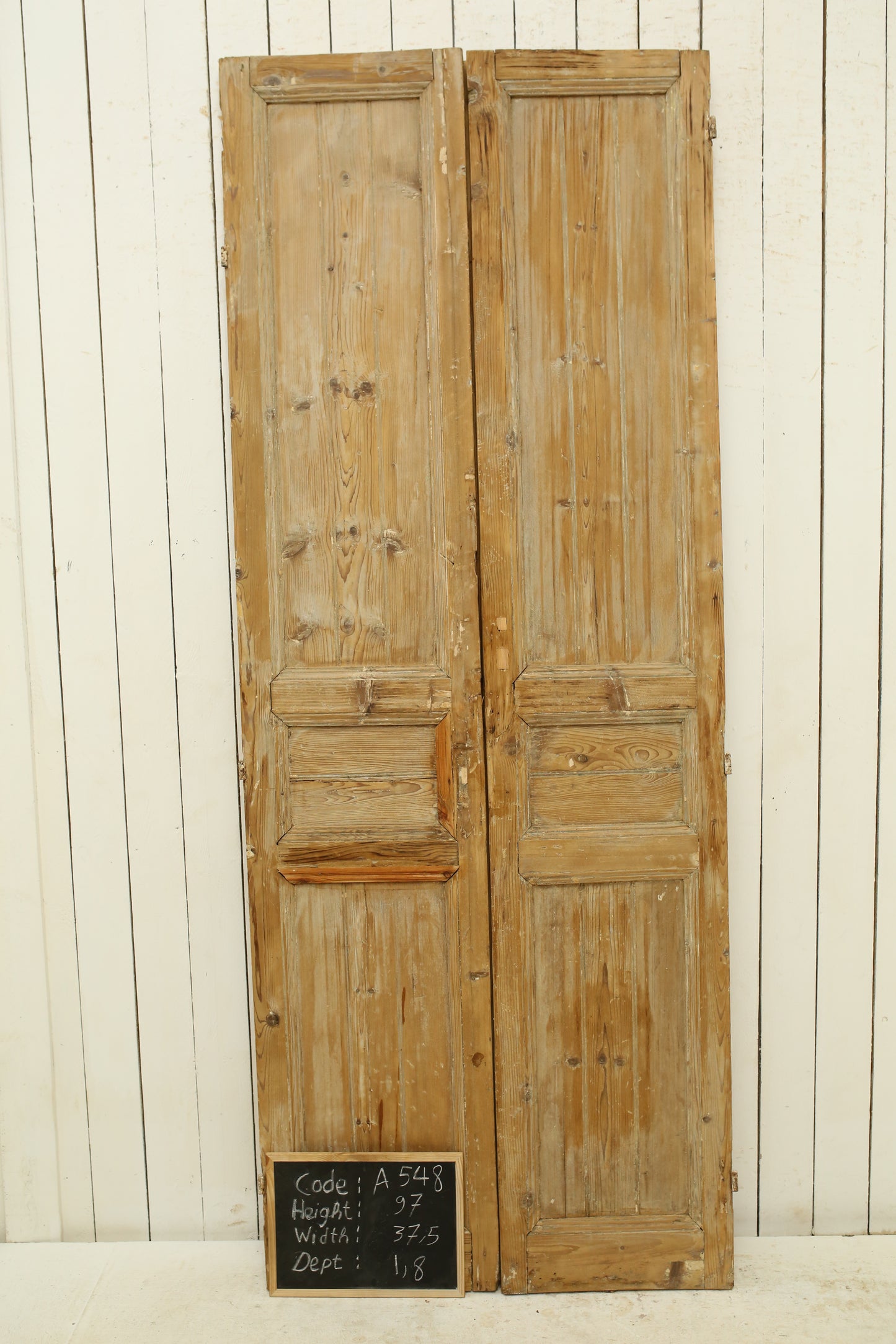 VINTAGE DBL FRENCH DOOR A548