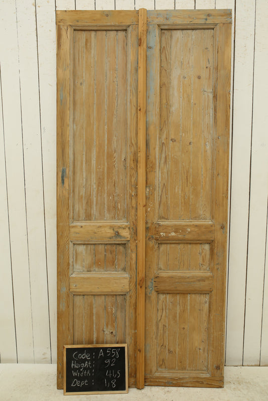 VINTAGE DBL FRENCH DOOR A558