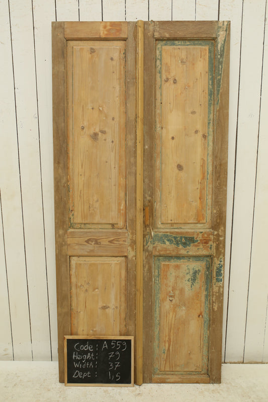 VINTAGE DBL FRENCH DOOR A559