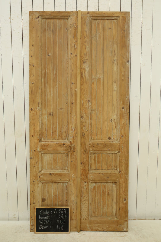 VINTAGE DBL FRENCH DOOR A564