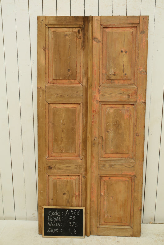 VINTAGE DBL FRENCH DOOR A566