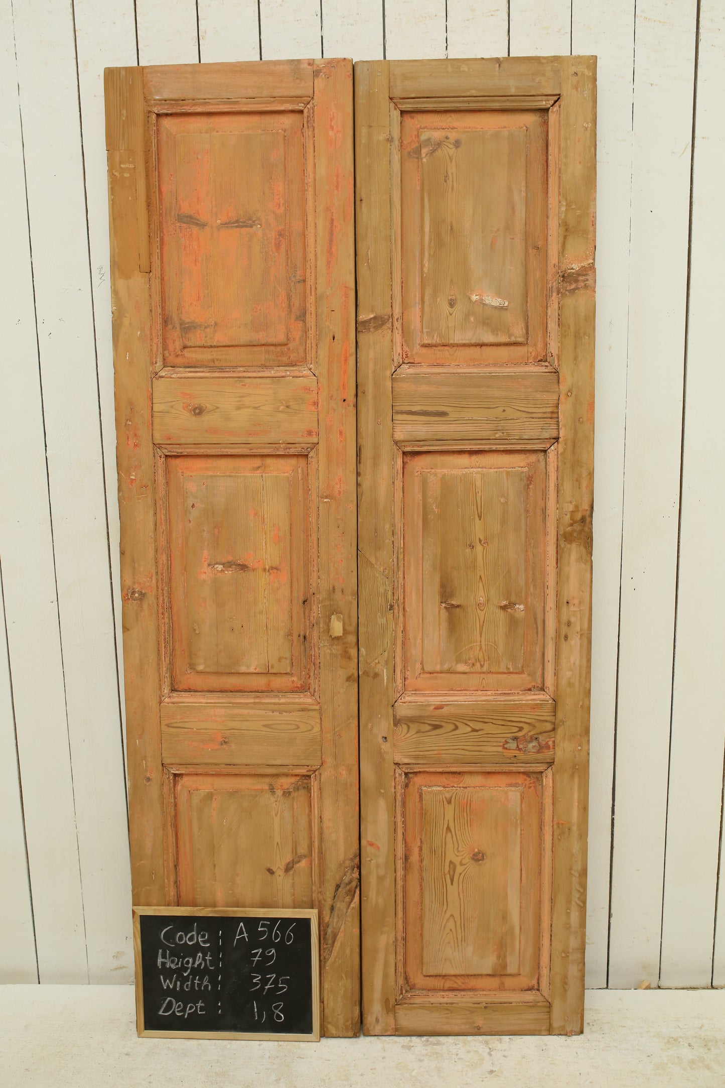 VINTAGE DBL FRENCH DOOR A566