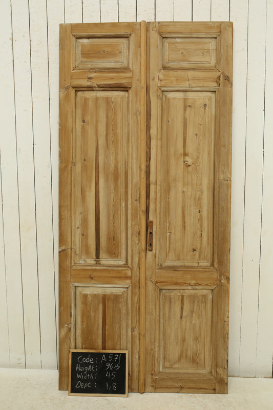 VINTAGE DBL FRENCH DOOR A571