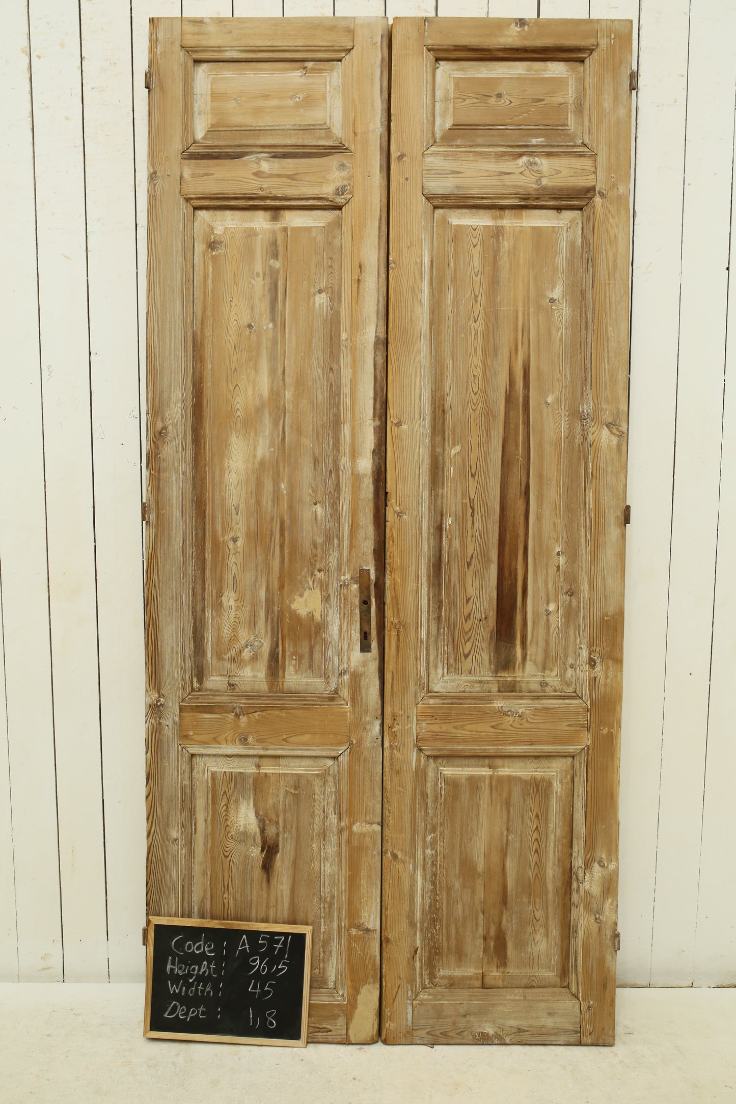 VINTAGE DBL FRENCH DOOR A571