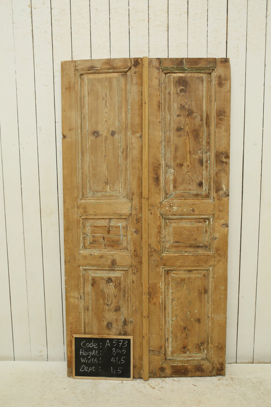 VINTAGE DBL FRENCH DOOR A573