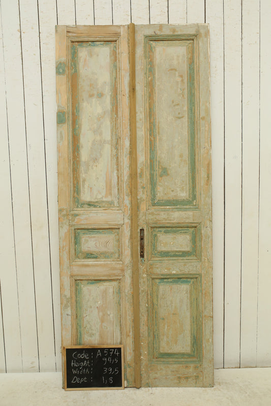 VINTAGE DBL FRENCH DOOR A574