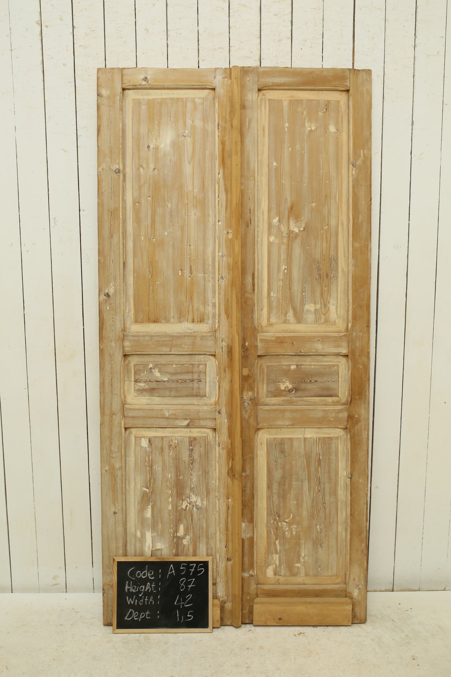 VINTAGE DBL FRENCH DOOR A575